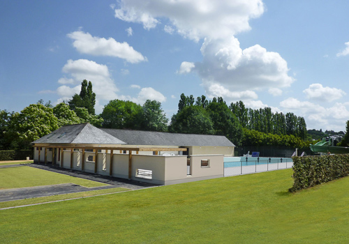 Atelier Les Particules Réhabilitation et extension d'une piscine - Bais